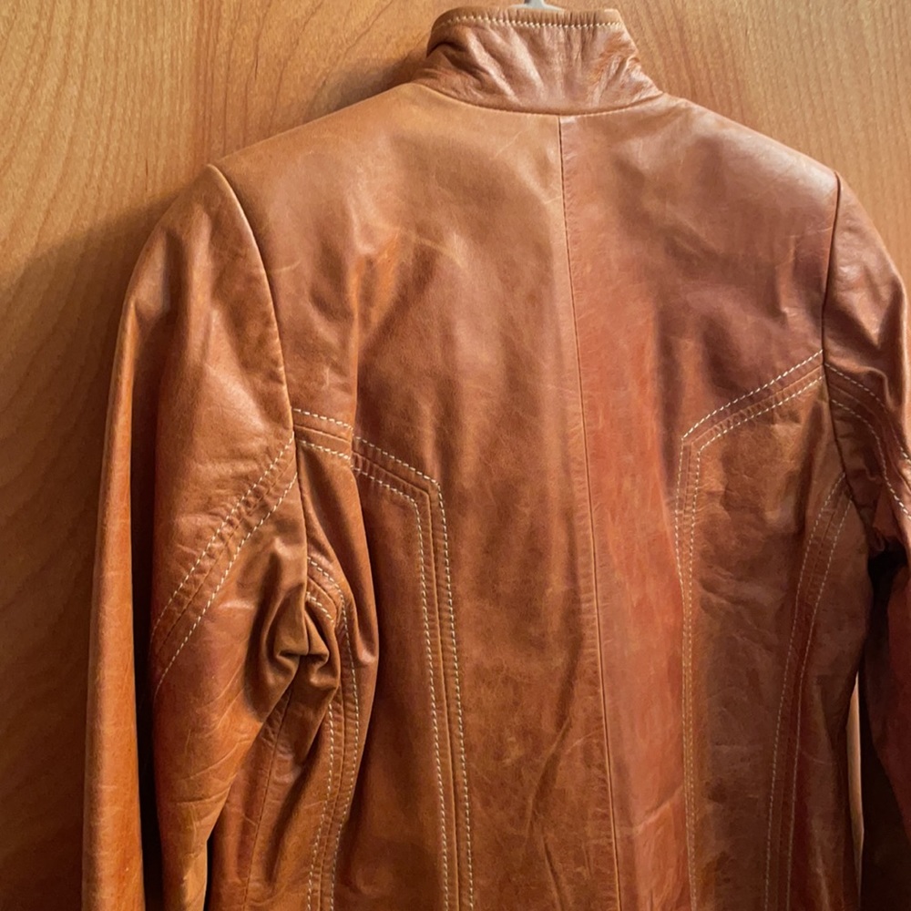 Rustic Leather Lined Jacket - image 4